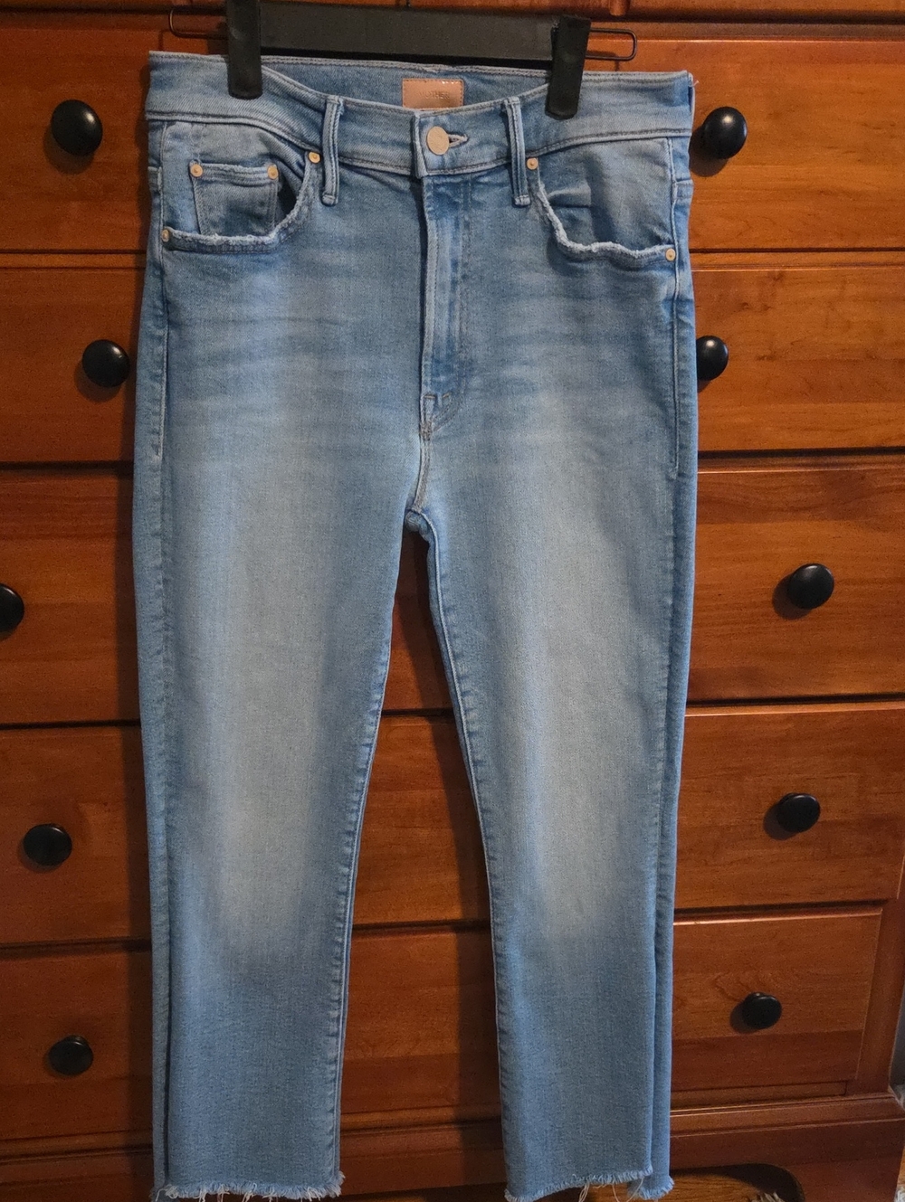 Mother Light Wash High-Rise Jeans